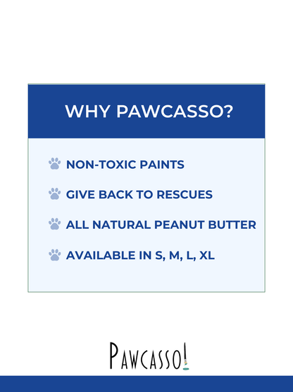 Pawcasso mess free dog art kit luka pack why