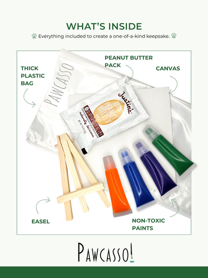 Pawcasso Murphy Painting Kit For Dogs What comes inside