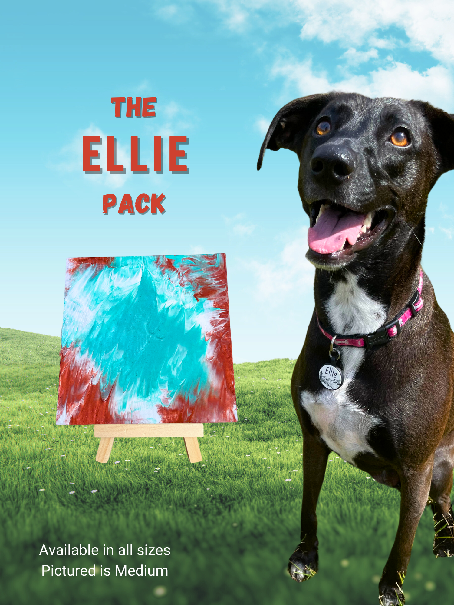 Pawcasso Mess-Free Dog Painting Kit Ellie Pack