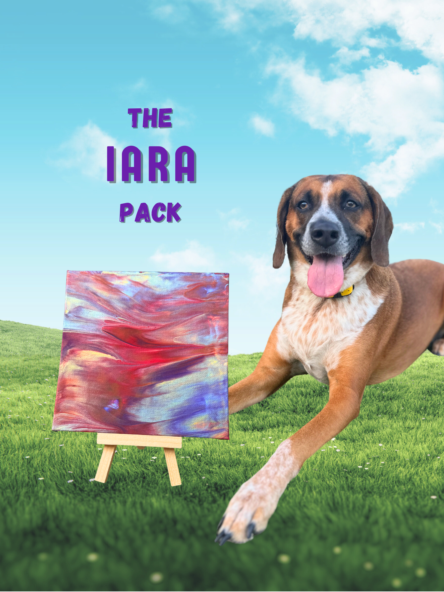 Pawcasso Mess-Free Dog Painting Kit Iara Pack