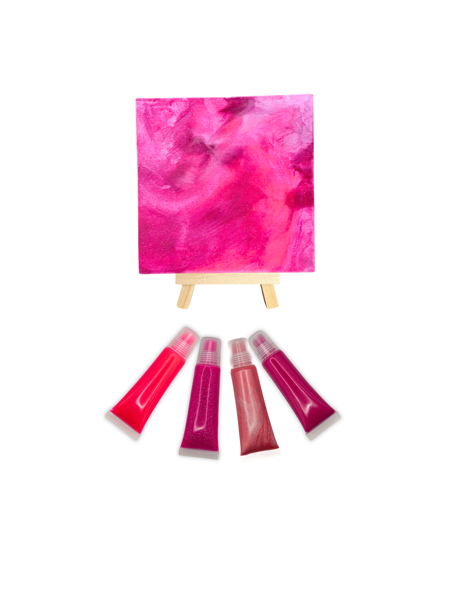 Pawcasso Mess Free Dog Painting Kit The LuLu Pack FInished Painting