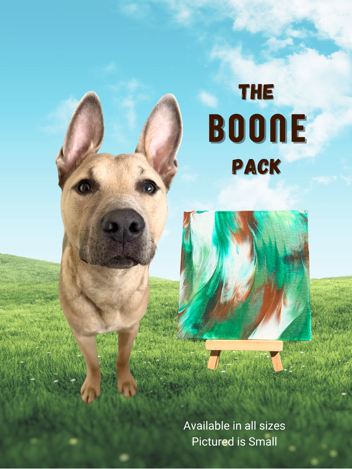 Pawcasso Mess Free Painting Kit for Dogs Boone Pack