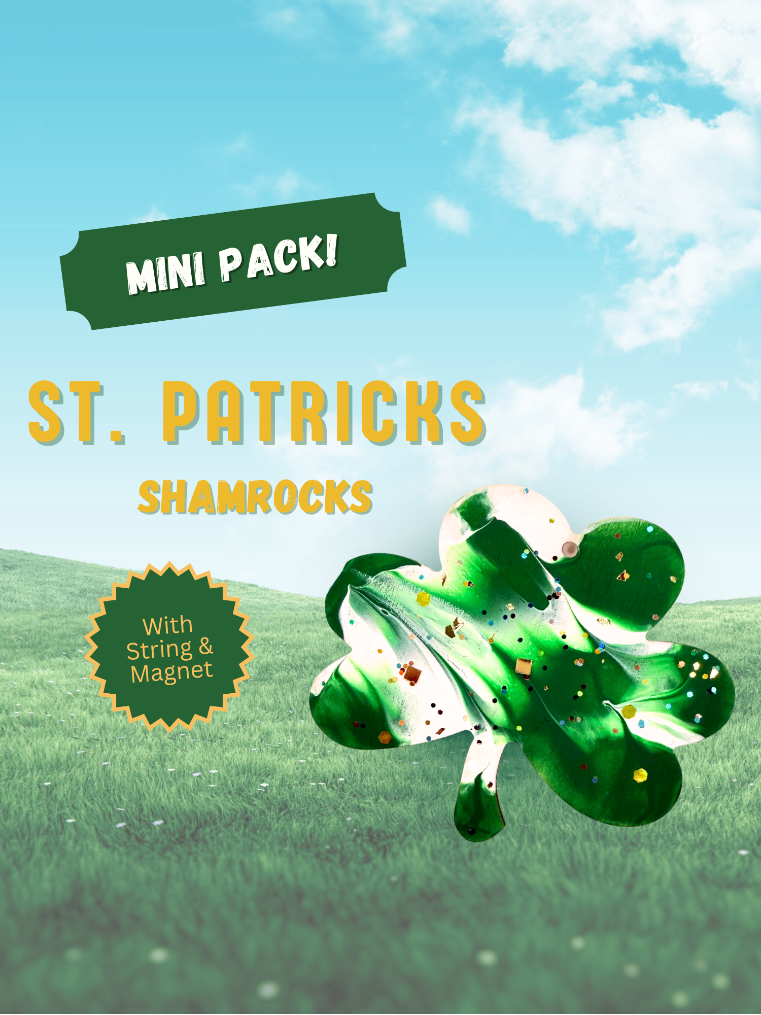 Pawcasso Shamrock Mess Free Dog Painting Activity Kit