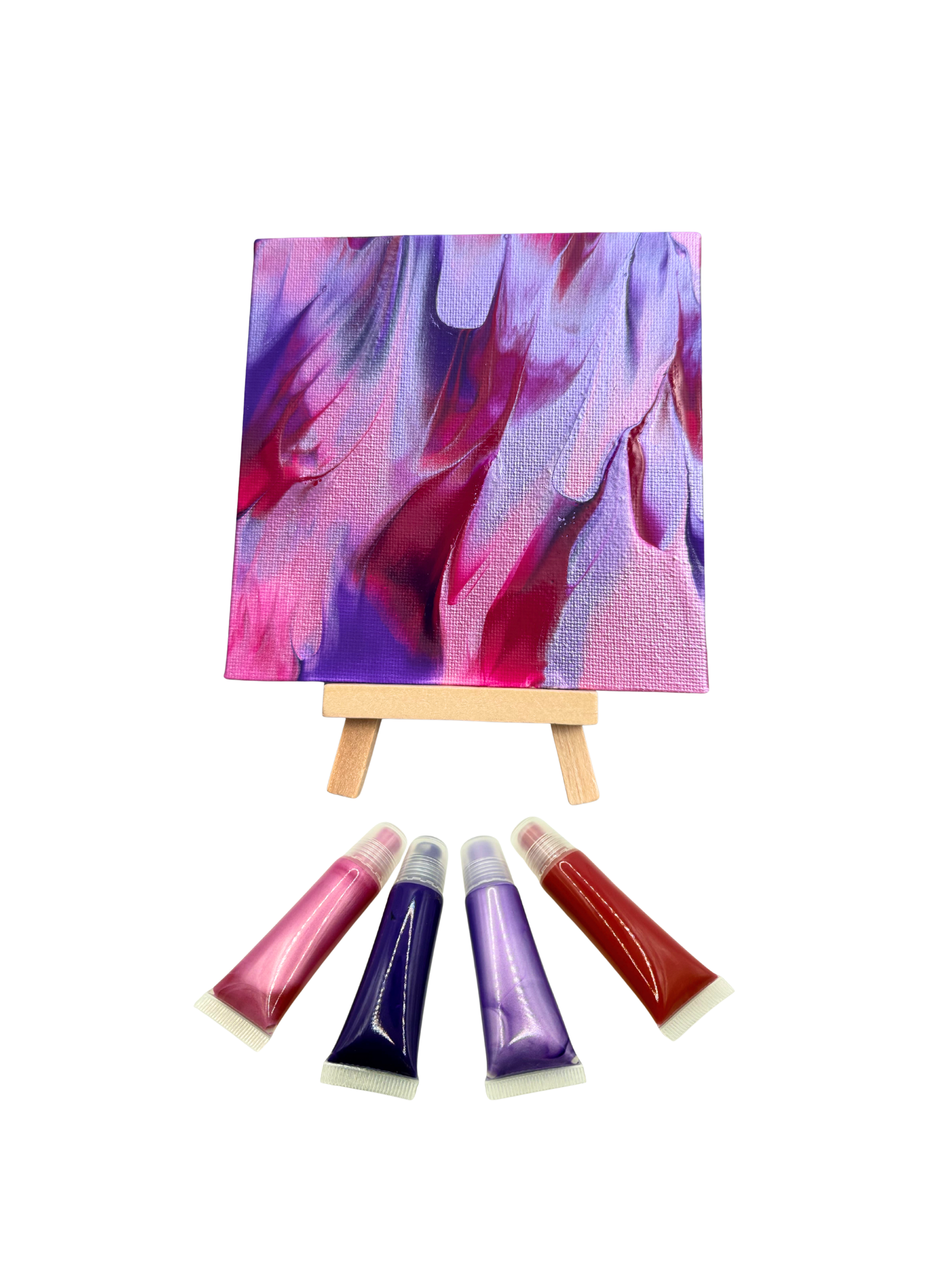 pawcasso rose art kit canvas