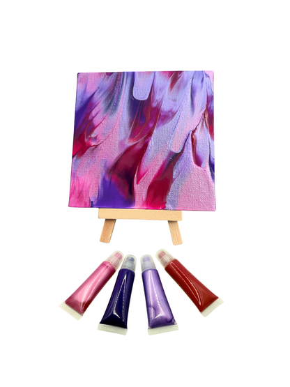 pawcasso rose art kit canvas