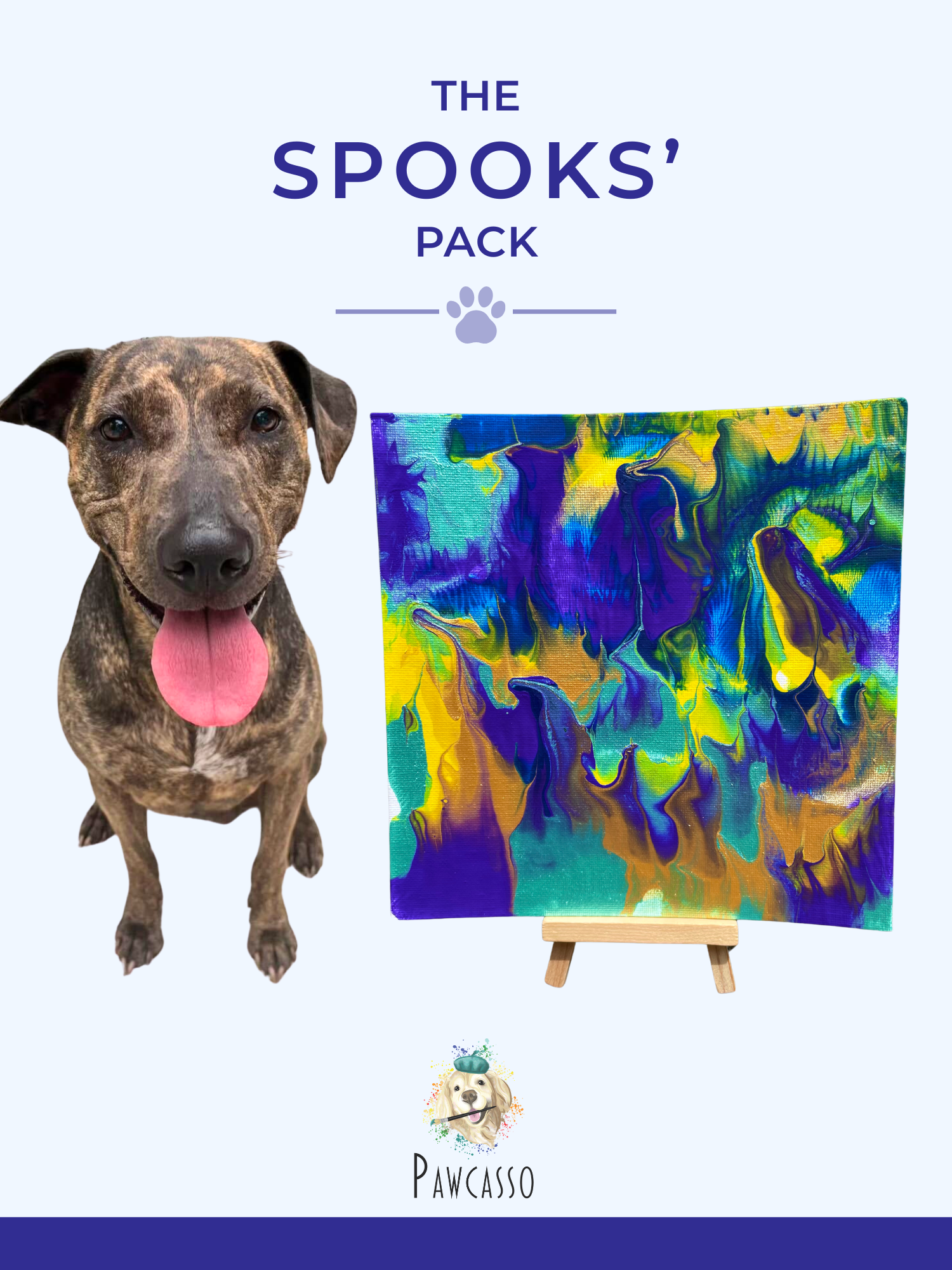 Spooks Mess-Free Dog Painting Kit Pawcasso