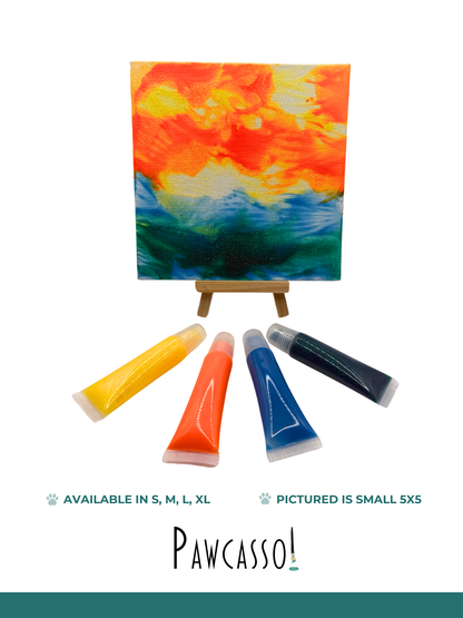 Pawcasso Sunset Pack Mess Free Dog Painting Art Kit Sizes