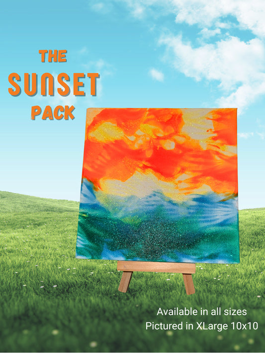 Pawcasso sunset art kit