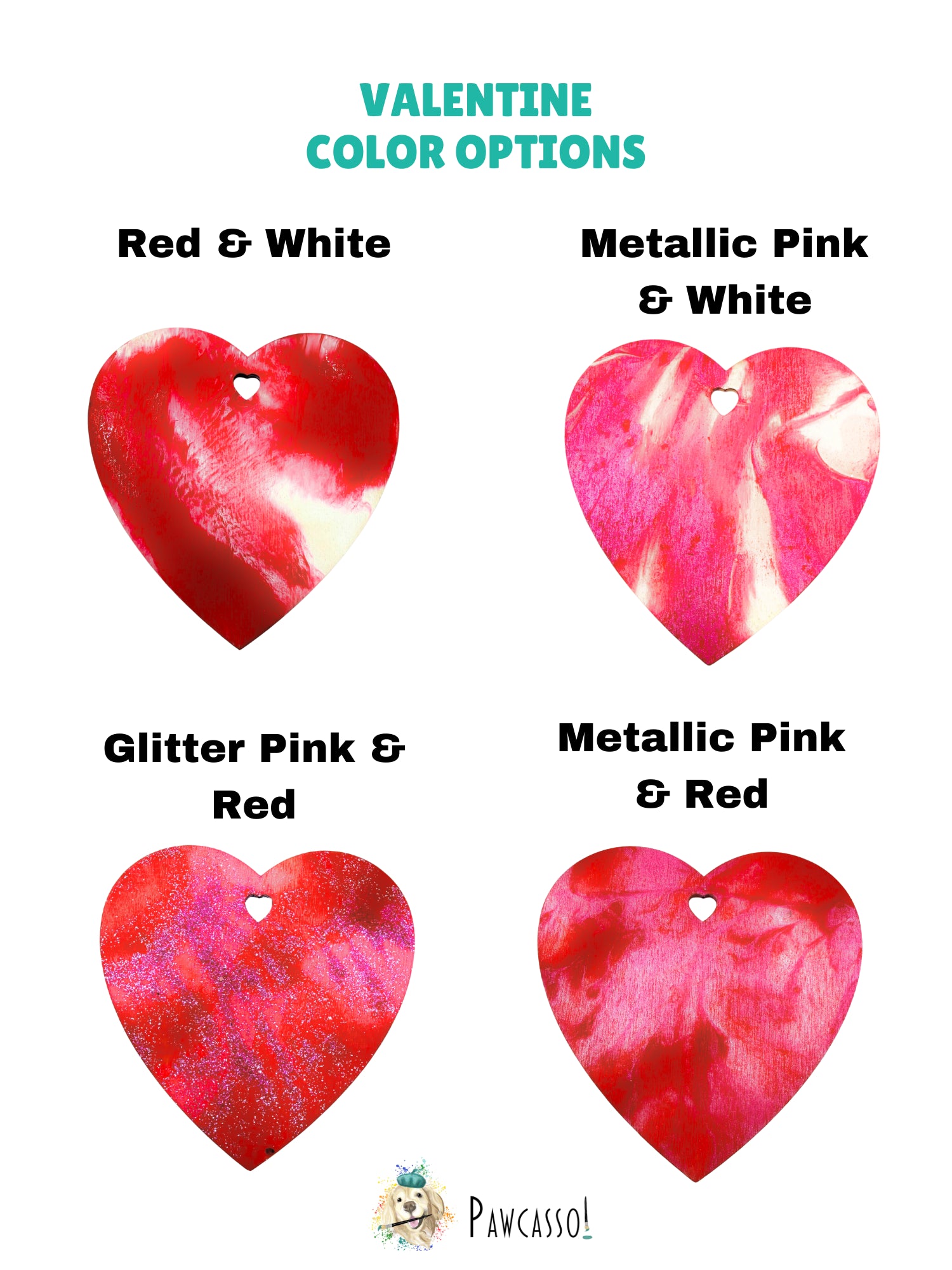 Pawcasso Valentines art kit colors