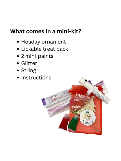 holiday christmas tree dog painting kits